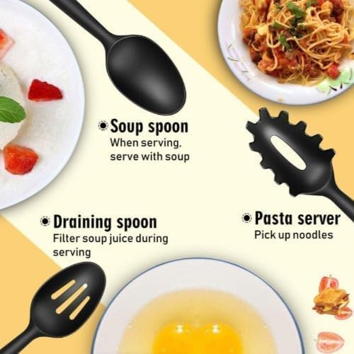SHOPPING VIBES Your One Stop Shop 12PCS Kitchen Utensil Set Silicone Cooking Utensils Kit