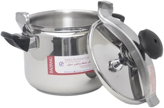 Home silver stainless steel manual Aluminum Pressure Cooker 11Litres capacity