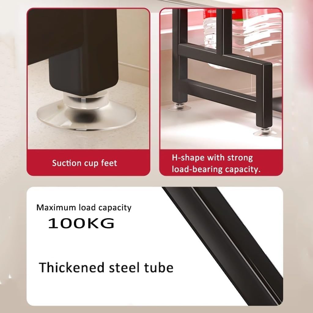 Over The Sink Dish Drainer Drying Rack with Cover stainless black