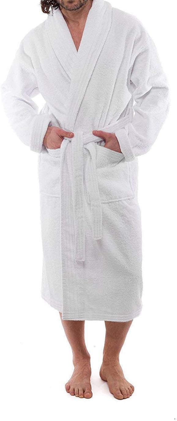 100% Cotton Terry Bath Robe, Men and Women,Soft & Warm Fleece Home Bathrobe ( high quality)