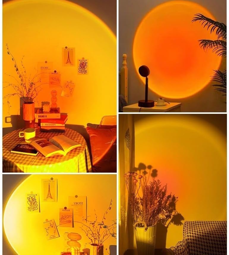 Wisfunlly Sunset Lamp Projector, Multicolor Changing LED ,Photo essency background