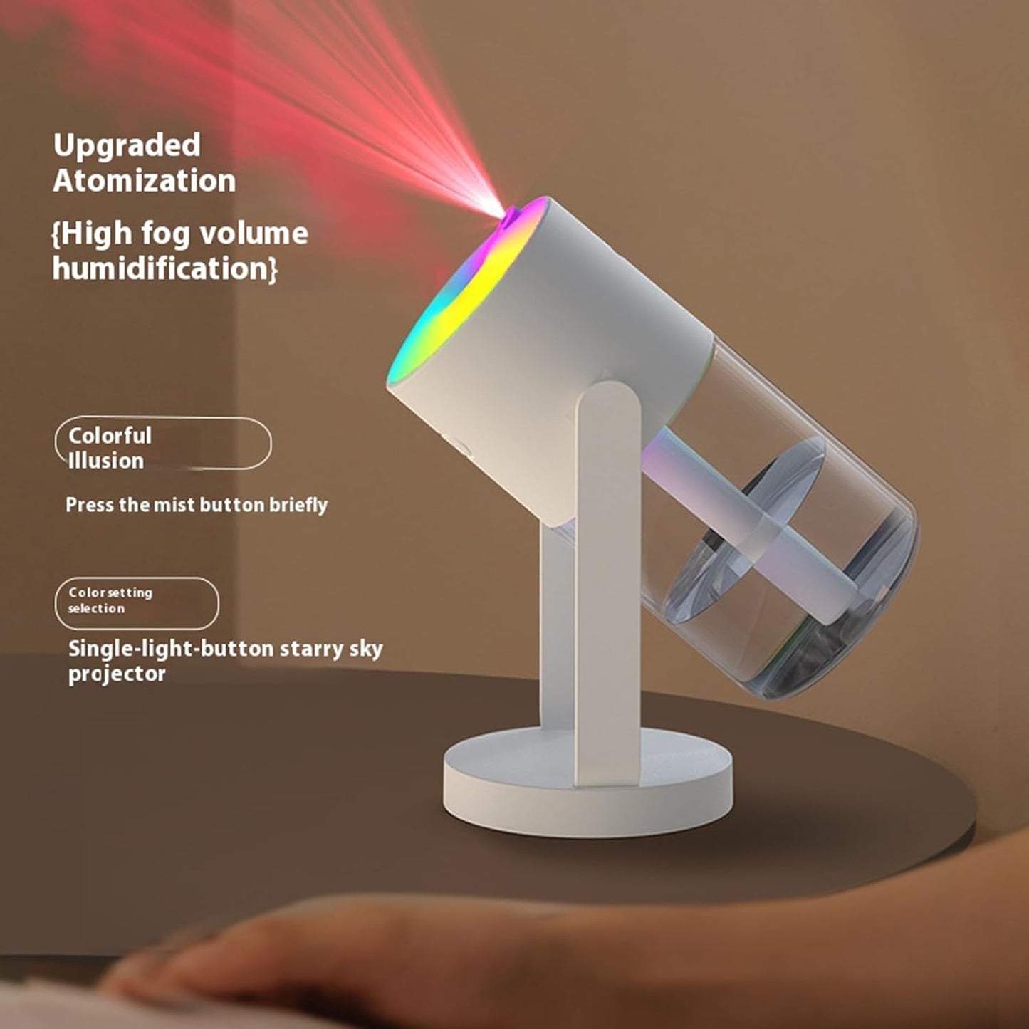 280ML Star Light Diffuser Shaking Head Humidifier