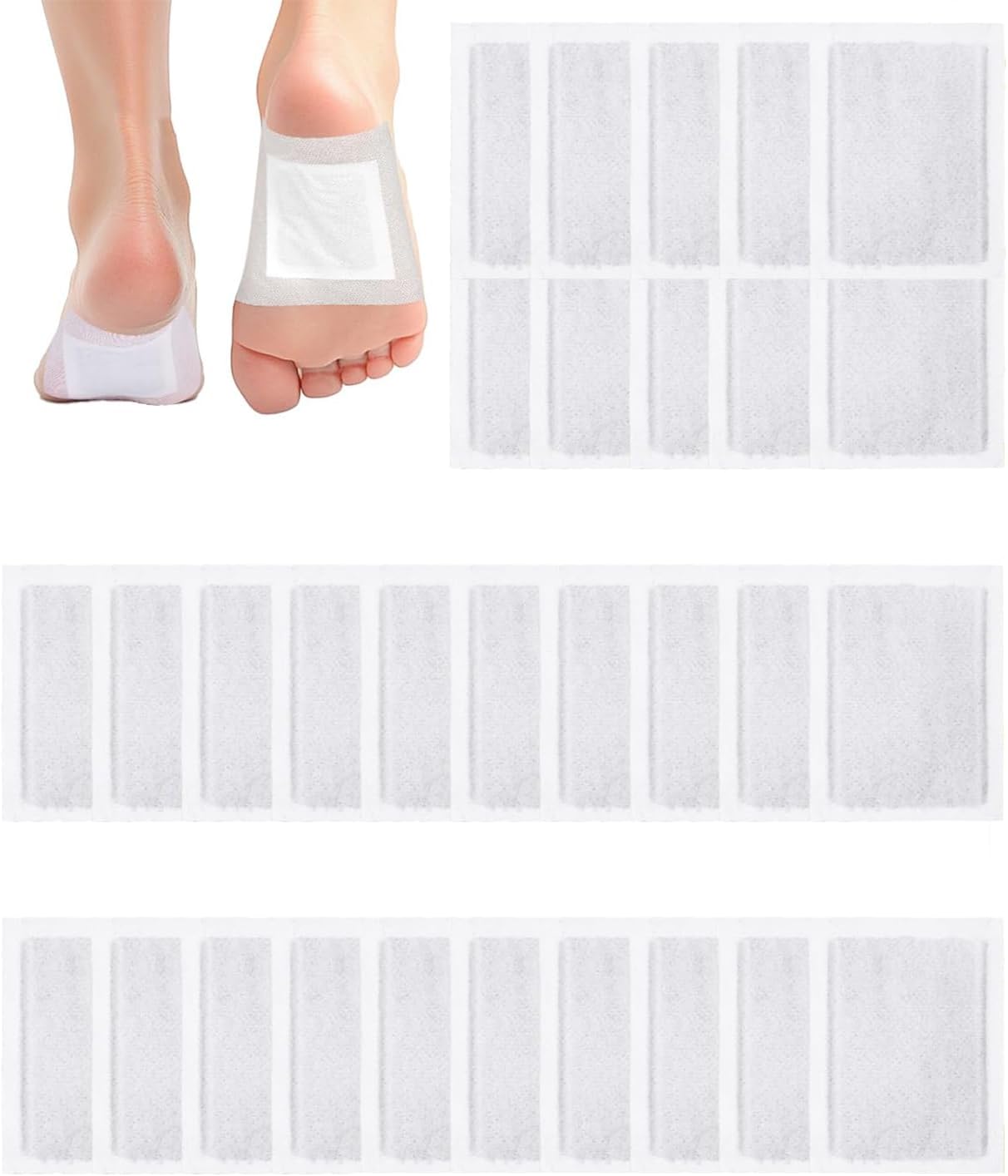 30 Pieces Detox Foot Plasters, Natural Active Ingredients Detox
