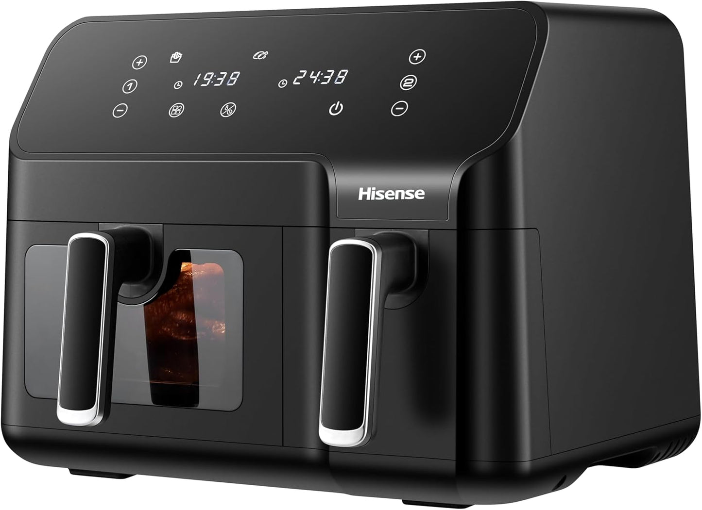 Hisense 9L Dual Basket Air Fryer, Air Fry, Preset Menus, 360° Circulation