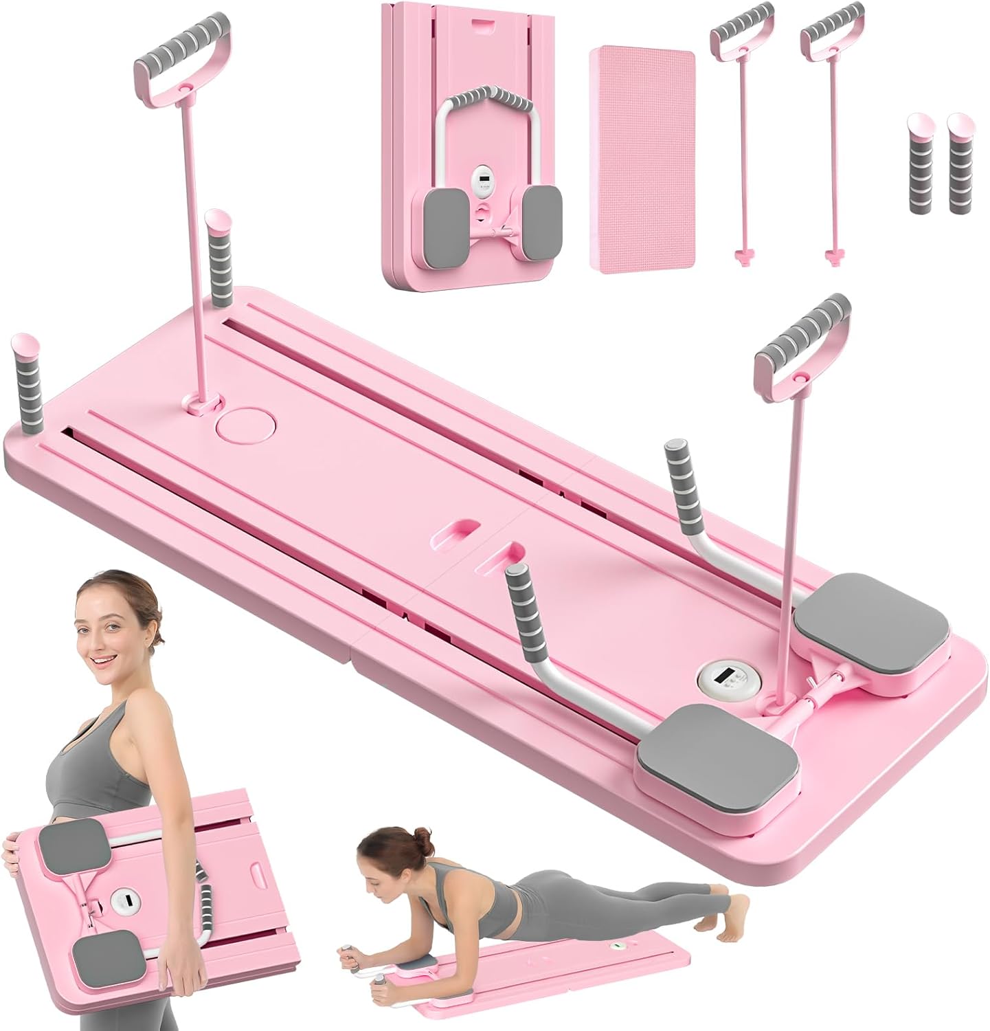 Abdominal Board,Pilates Reformer Set,Multi-Purpose Foldable Pilates