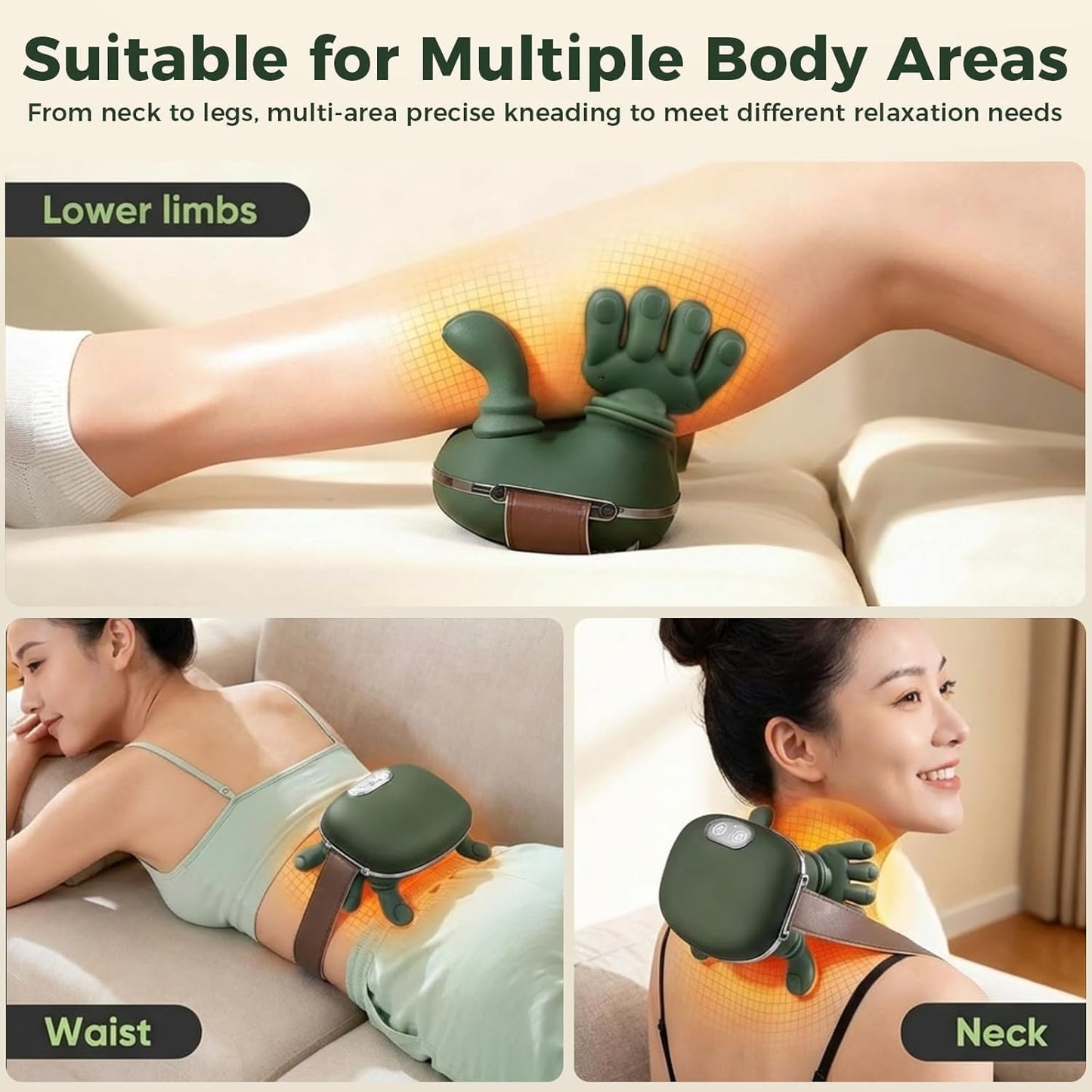 Neck Massager with Heat, Bionic Shiatsu Neck and Back Shoulder