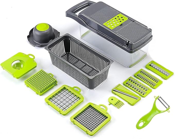 Vegetable Chopper, Onion Chopper, Mandolin Slicer,Pro 10 in 1professional food Chopper