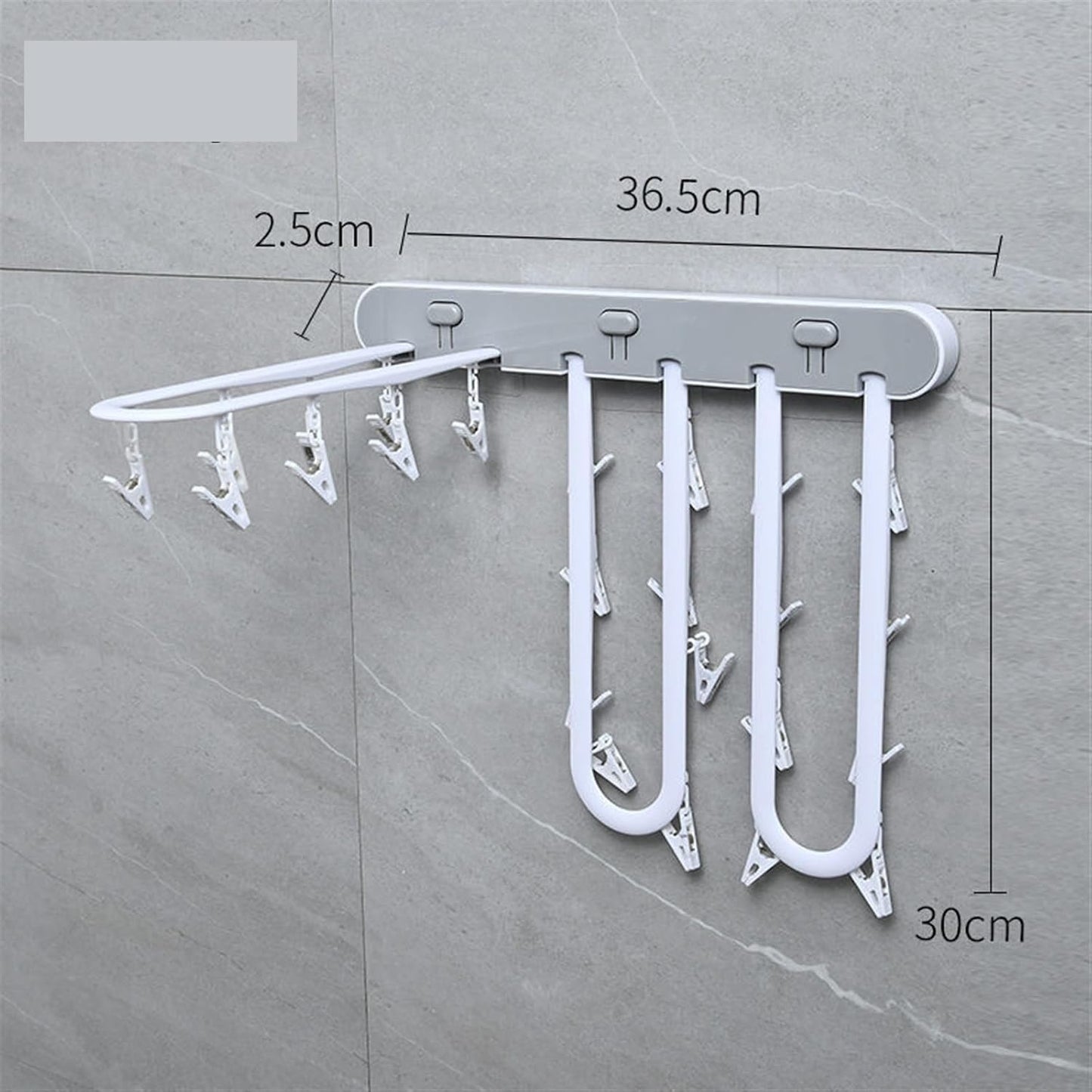 2pcs Bra,undergarment,Folding Hanger Wall Mounted Clips