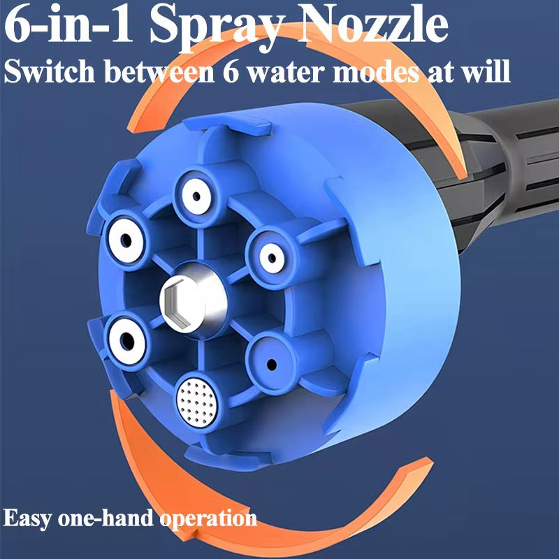 48V High Pressure Water Sprayer 2 Batteries - Car Washing Machine, 5M Range, Cordless Portable Electric High Pressure Washer Gun