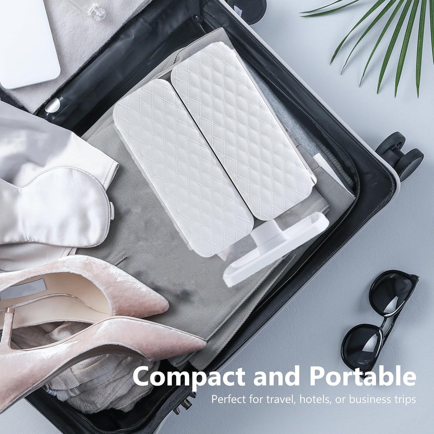 Portable 3 LED Makeup folding Cosmetic Mirror (Rechargeable)