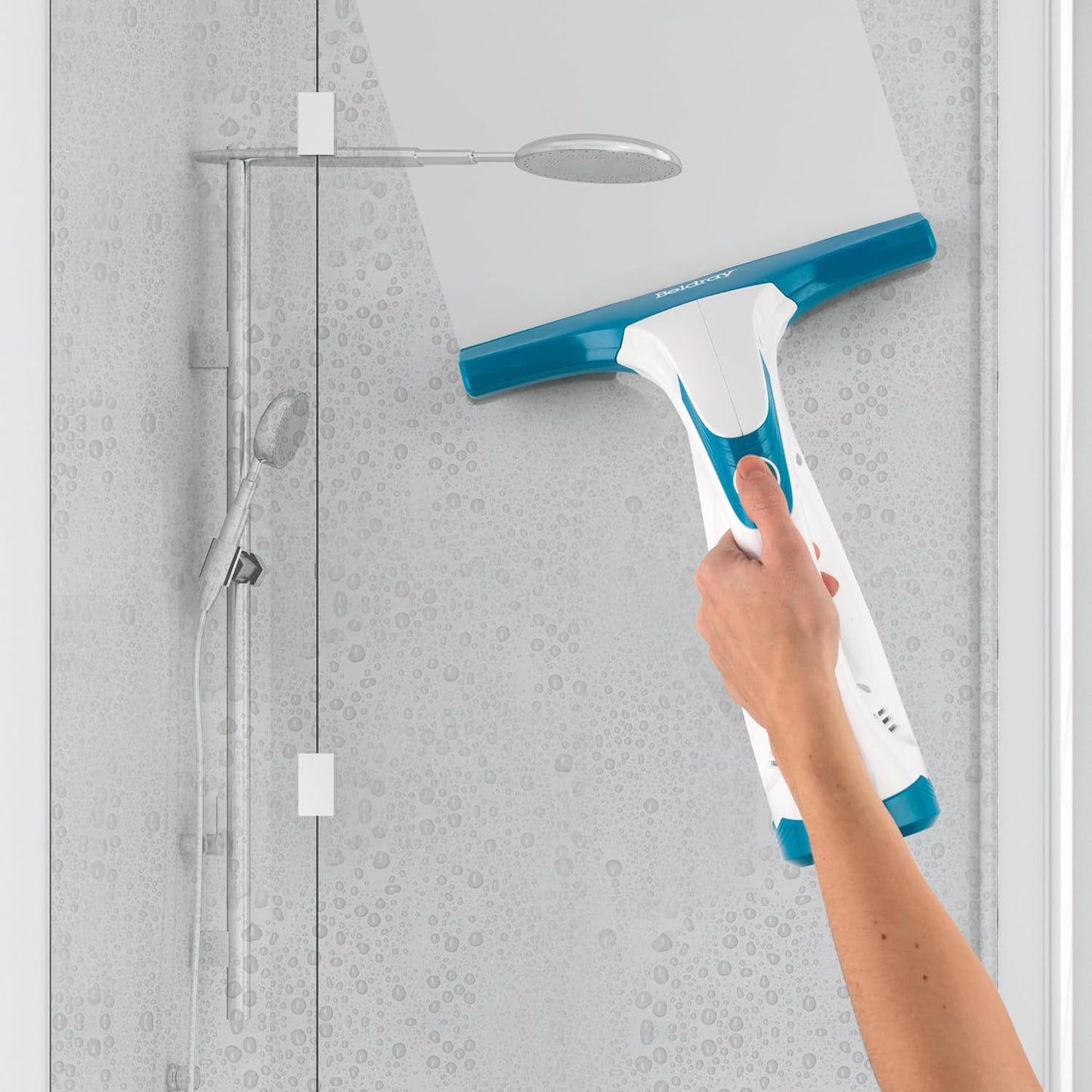 GEEPAS 3-in-1 Cordless Window Vacuum – Streak-Free Shine in Minutes | Lightweight, Fast Charging, 35min Runtime + Removable Water Tank