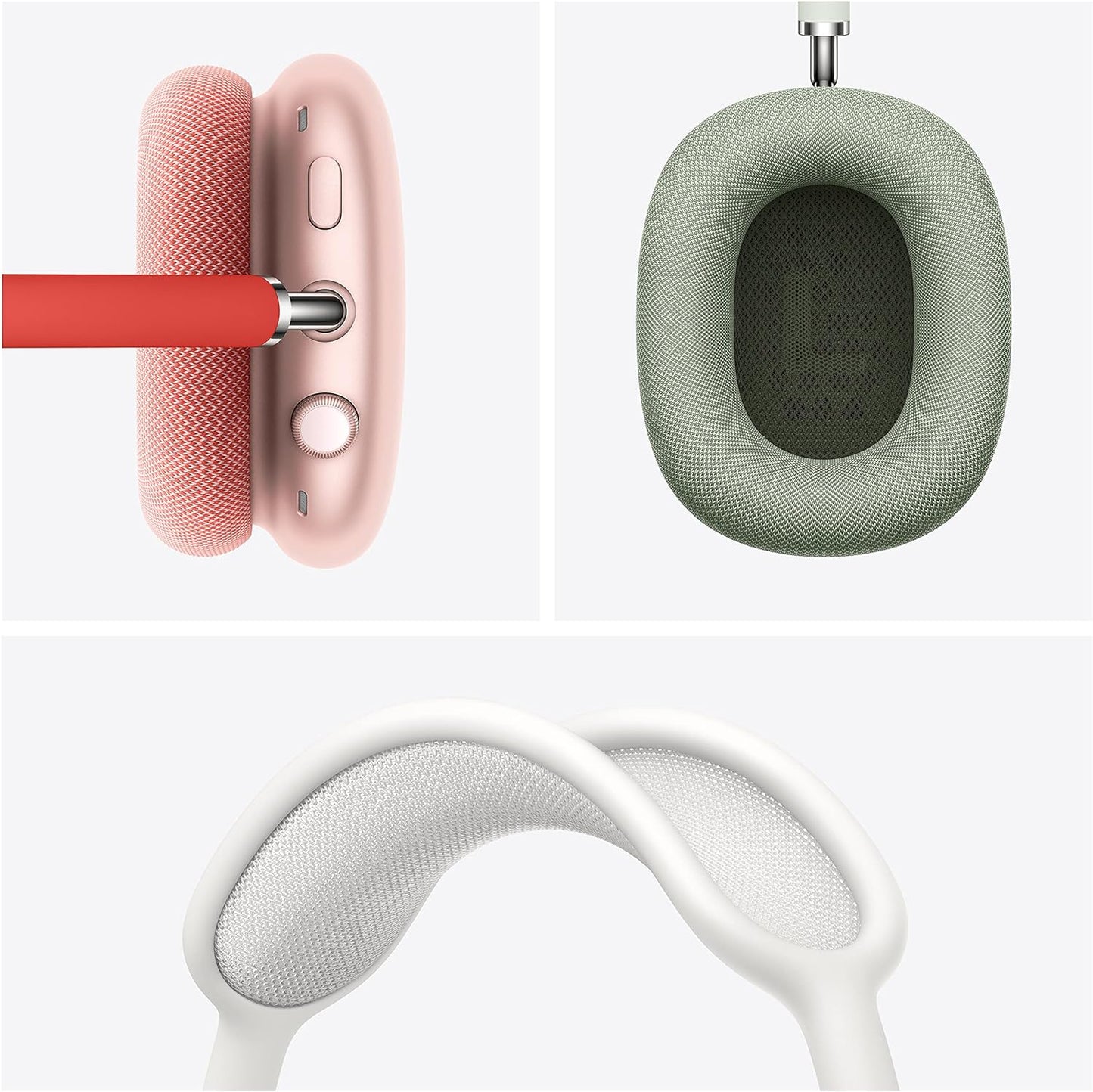 Apple AirPods Max Wireless Over-Ear Headphones, Pro-Level Active Noise Cancellation, Transparency Mode, Personalized Spatial Audio, USB-C Charging, Bluetooth Headphones for iPhone black and white colours