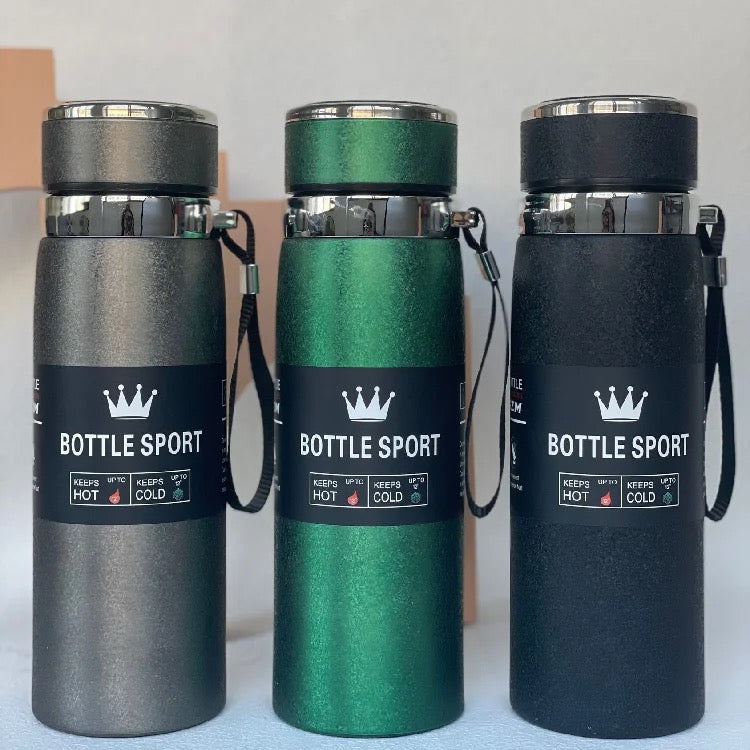 Vaccum bottle flask 1 litres capacity color varies and comes with beverage filter