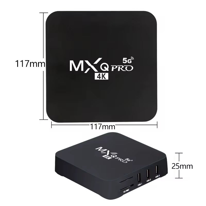 MXQ Pro smart Android 12 TV Box for any digital Tv