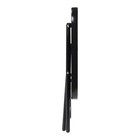 Black Glass Side Table with two foldable chairs , Garden Furniture For Indoors And Outdoor