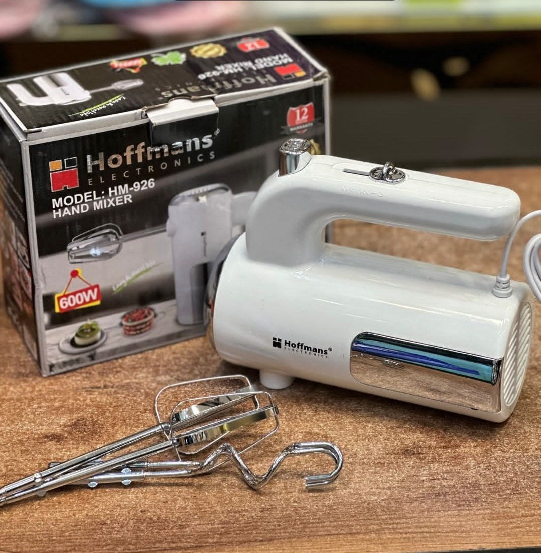 Egg and dough beater hand mixer electric white color