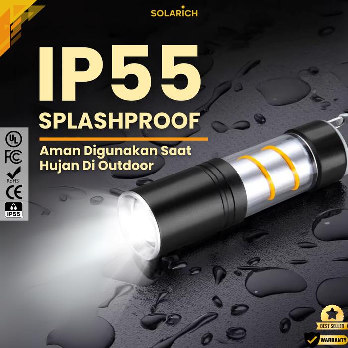 High power flashlight + Tungsten side light