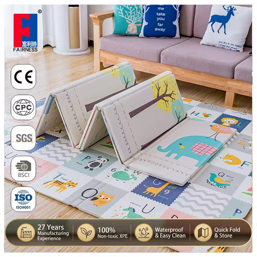 Foldable baby play mat 6by6