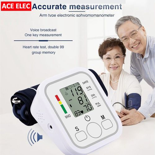 Automatic digital Blood Pressure Monitor, White