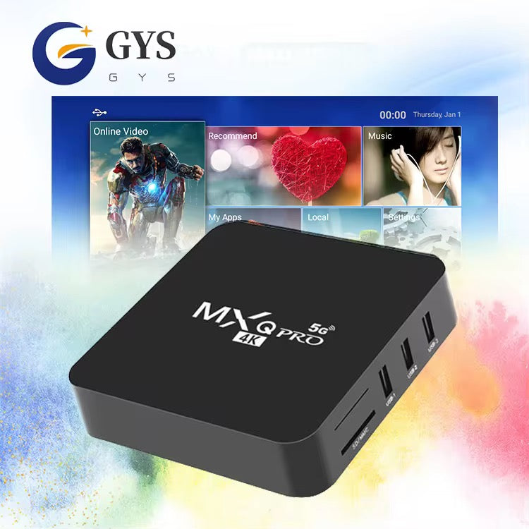 MXQ Pro smart Android 12 TV Box for any digital Tv
