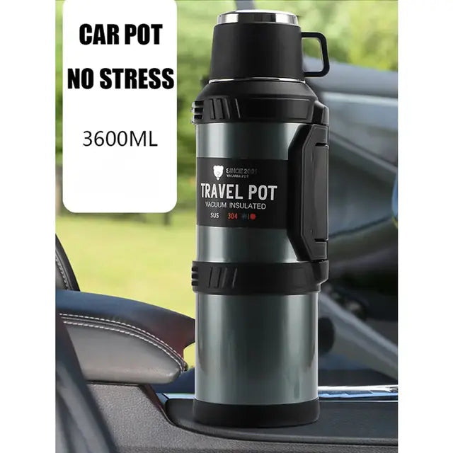 Insulated Travel Pot flask Portable Tea Pot