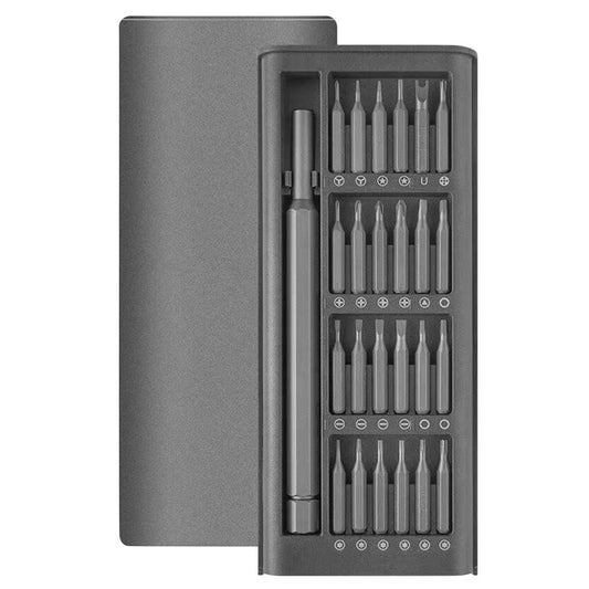 Portable Precision Screwdriver Set, 24 in 1 with Magnetic Driver Bits Set