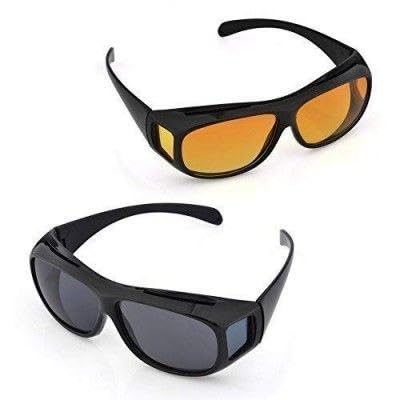 HD Vision Wrap Around Over Glasses Sunglasses Day & Night Driving