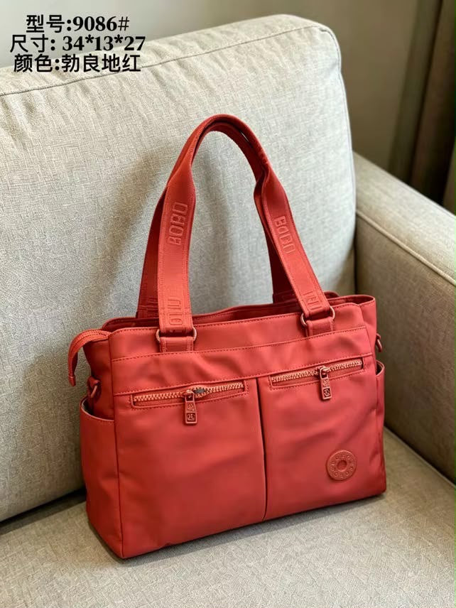 Women’s Multi-Pocket Tote Bag with Shoulder Strap
