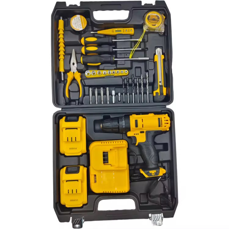 34-Piece Tool Set cordless drill