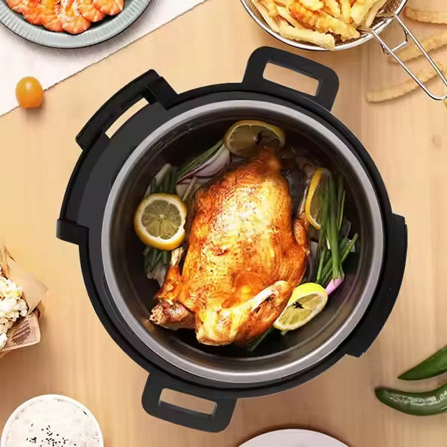 Electric Pressure Cooker with steamer /fry sieve 6Litres