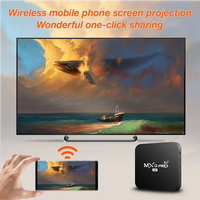 MXQ Pro smart Android 12 TV Box for any digital Tv
