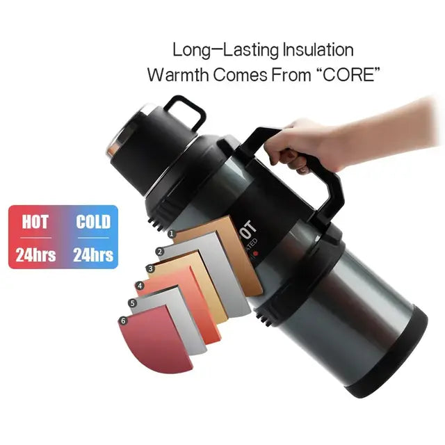 Insulated Travel Pot flask Portable Tea Pot