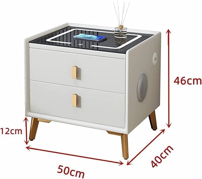 Smart Nightstand Table with Wireless Charging Station