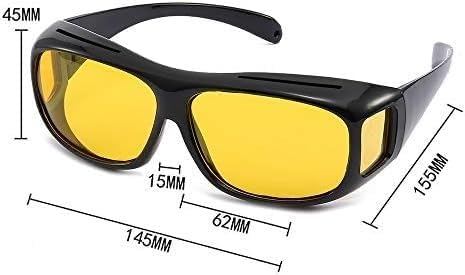 HD Vision Wrap Around Over Glasses Sunglasses Day & Night Driving