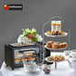 Hoffmans Home Breakfast machine maker coffee , oven , grill  multifunctional 3-In-1 Family Size Electric Breakfast Station