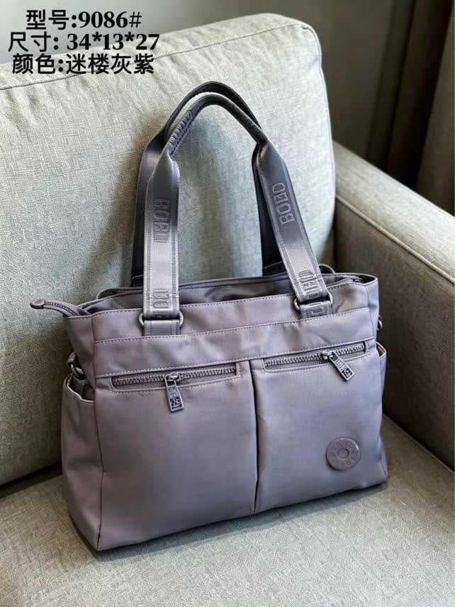 Women’s Multi-Pocket Tote Bag with Shoulder Strap