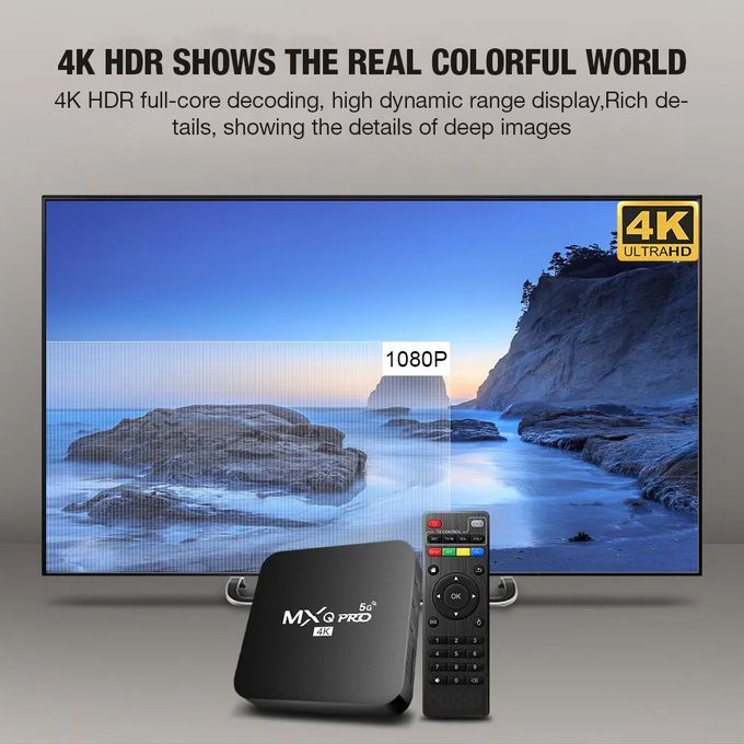 MXQ Pro smart Android 12 TV Box for any digital Tv