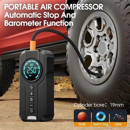 Portable car jump start with Air pump