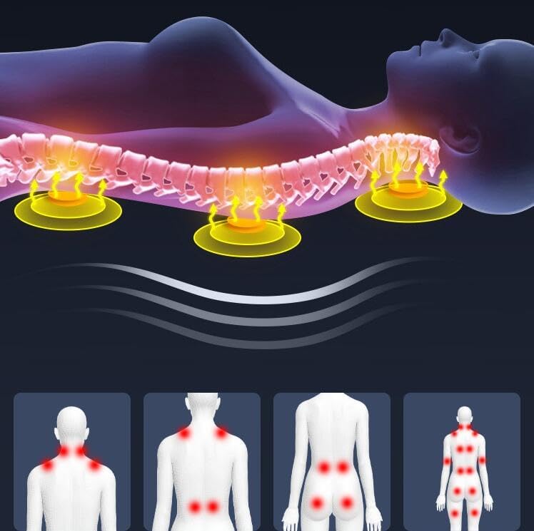Full Body Massage Mat with Heat Massage Chair pad, Neck Foot Massager , shiatsu