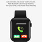 Macroon 8 strap silicone smartwatch with slim curved edges , makes and receives calls