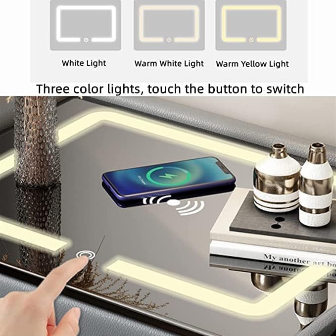 Smart Nightstand Table with Wireless Charging Station