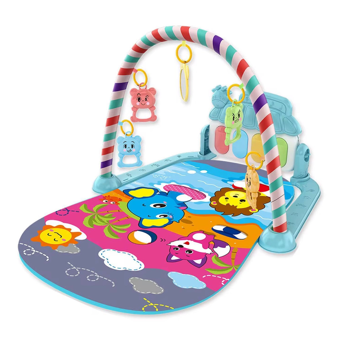 Pedal piano play gym infant toddler