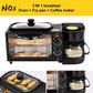 Hoffmans Home Breakfast machine maker coffee , oven , grill  multifunctional 3-In-1 Family Size Electric Breakfast Station