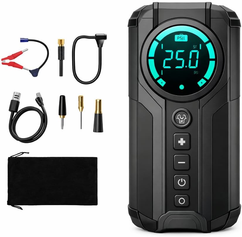 Portable car jump start with Air pump