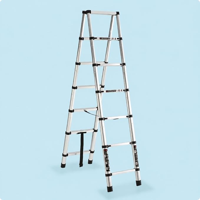 Ladder Aluminum Folding Ladder Telescopic Stepladder