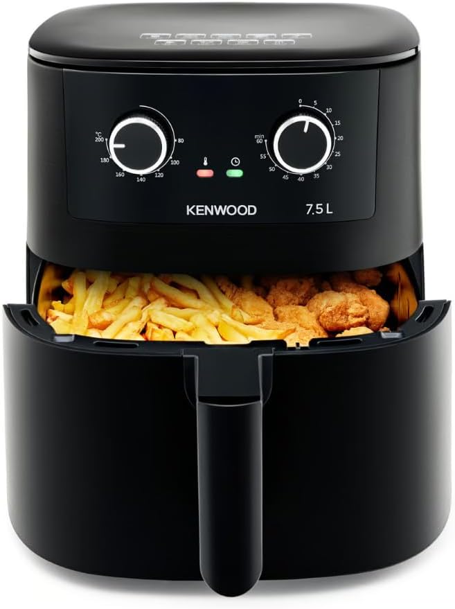 Kenwood 7.5L Airfryer – Black | Healthy, Fast & Family-Size Cooking 🍟🔥
