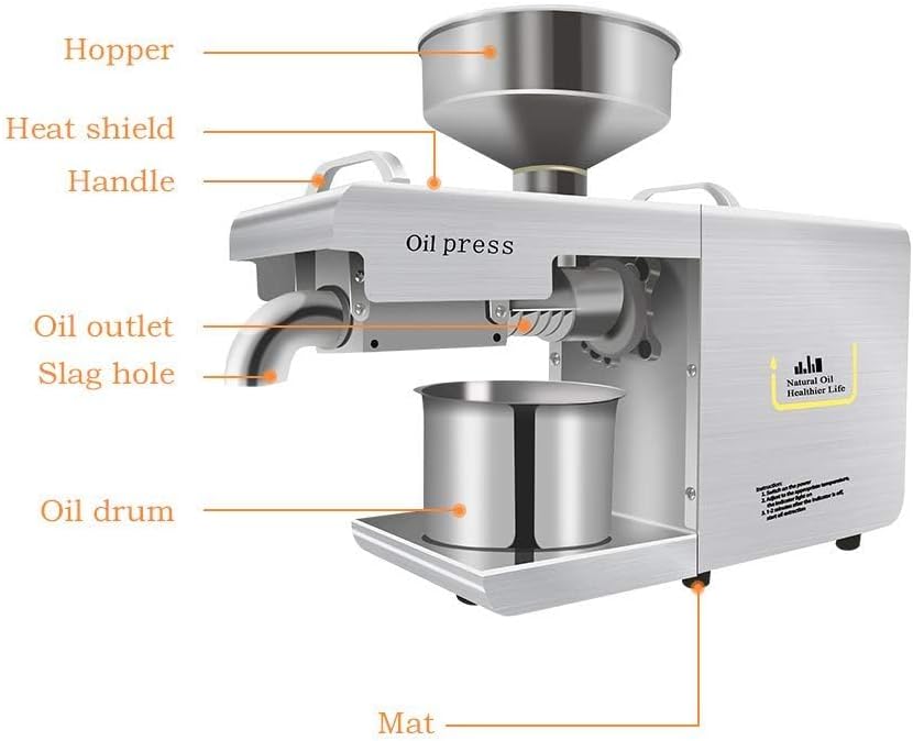 Electric Family/Commercial Healthy Extractor Oil Press Machine