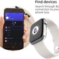 Macroon 8 strap silicone smartwatch with slim curved edges , makes and receives calls