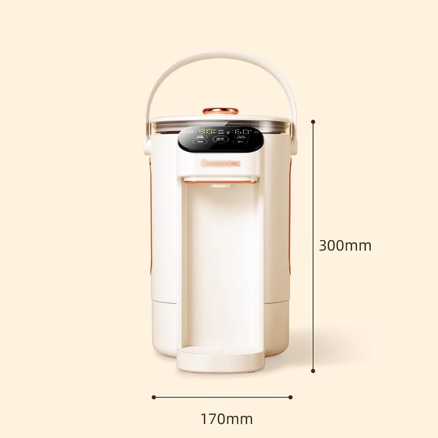 Portable desktop instant water heating dispenser