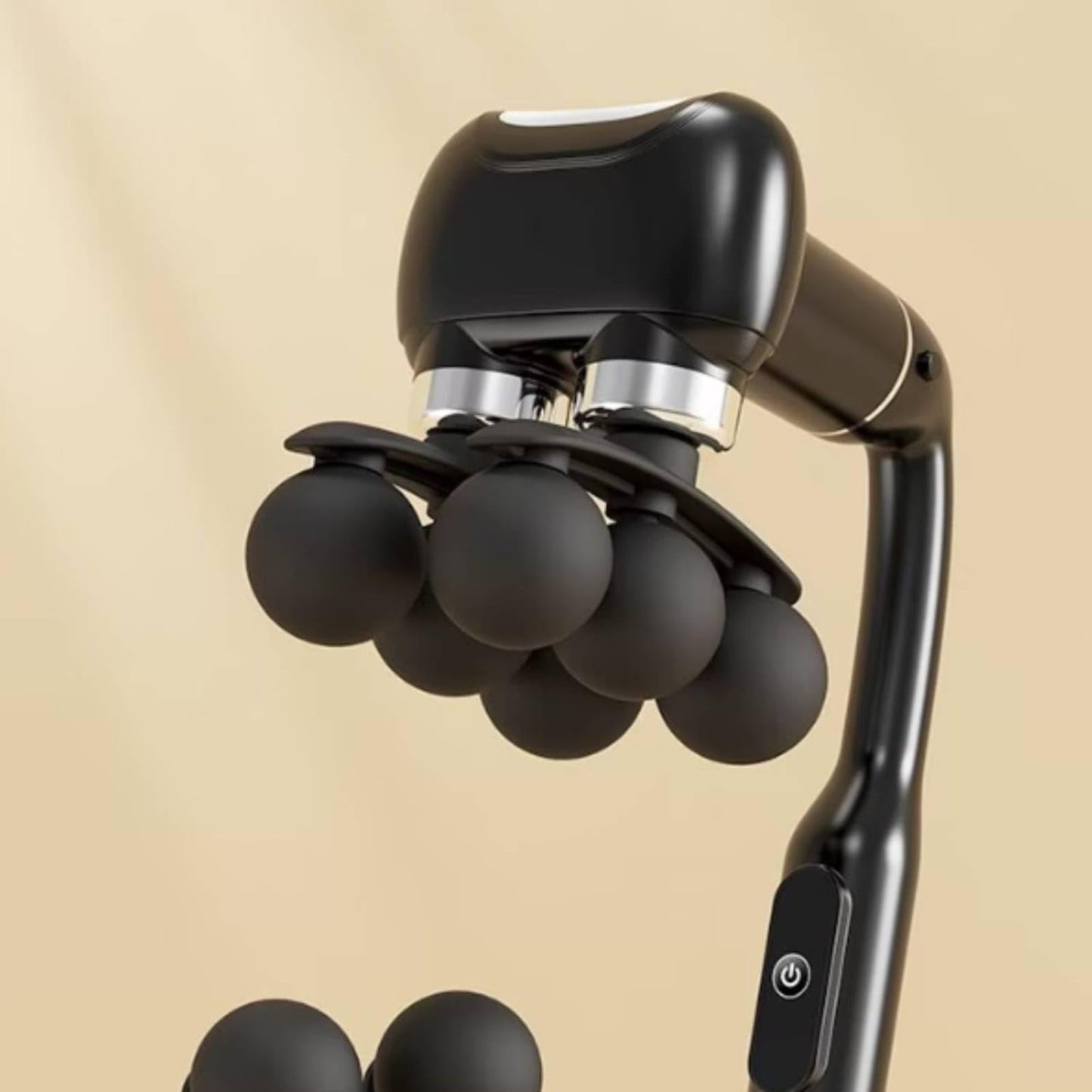 6-Node Head Fascia Massage Type-C Charging Curved Handle Massage